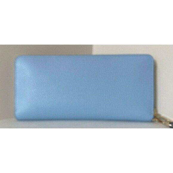 S Michael Kors Continental Wallet Wristlet Pale Blue Leather 35T7GTVE7L NWT - Picture 4 of 6